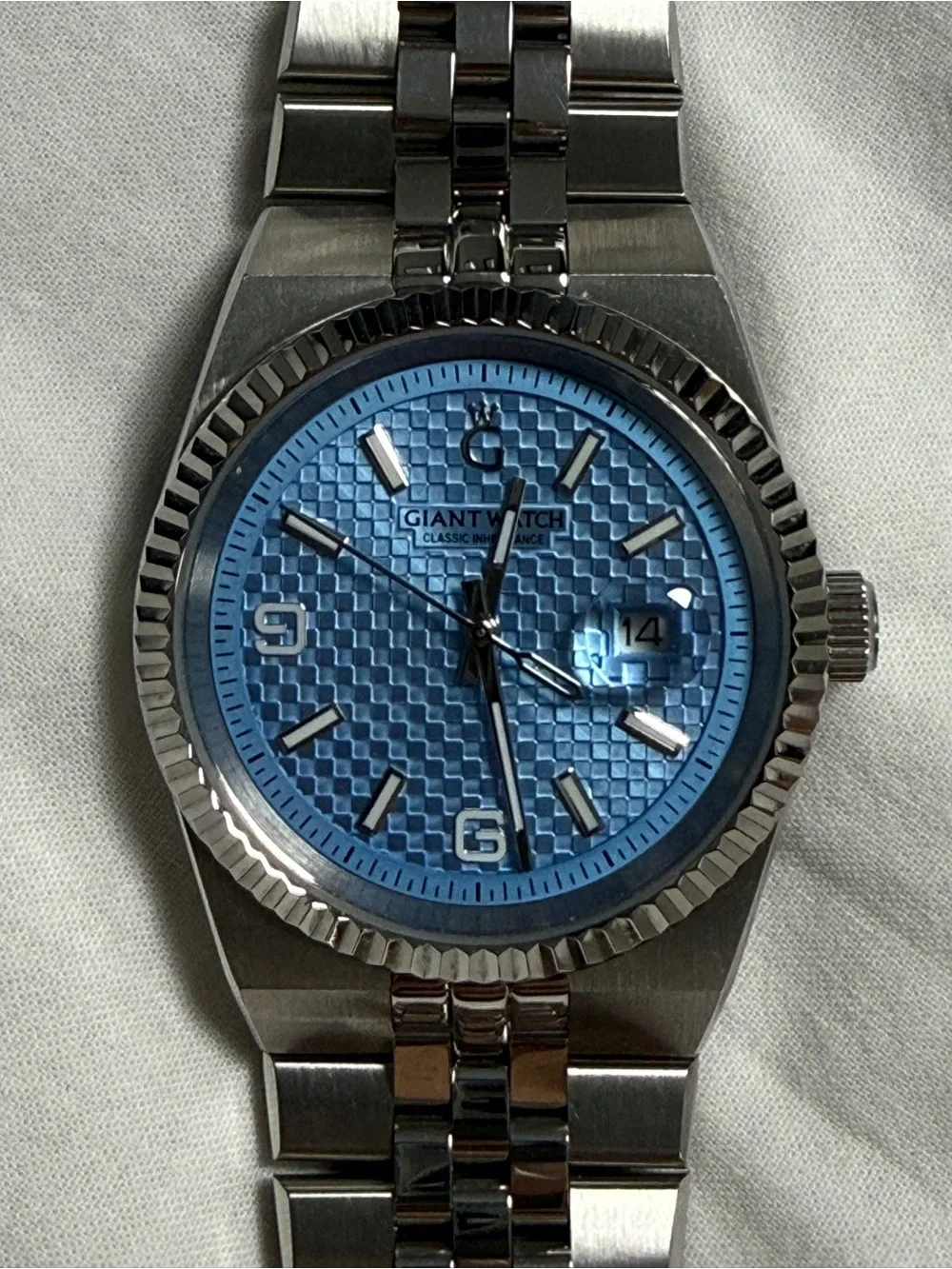Giant Watch Men's Stainless Steel Watch in Light Blue Dial